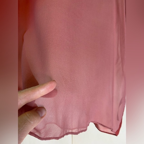 Eileen Fisher Serno Water Color Silk Sheer Blouse Top Sz Sm - Picture 6 of 9